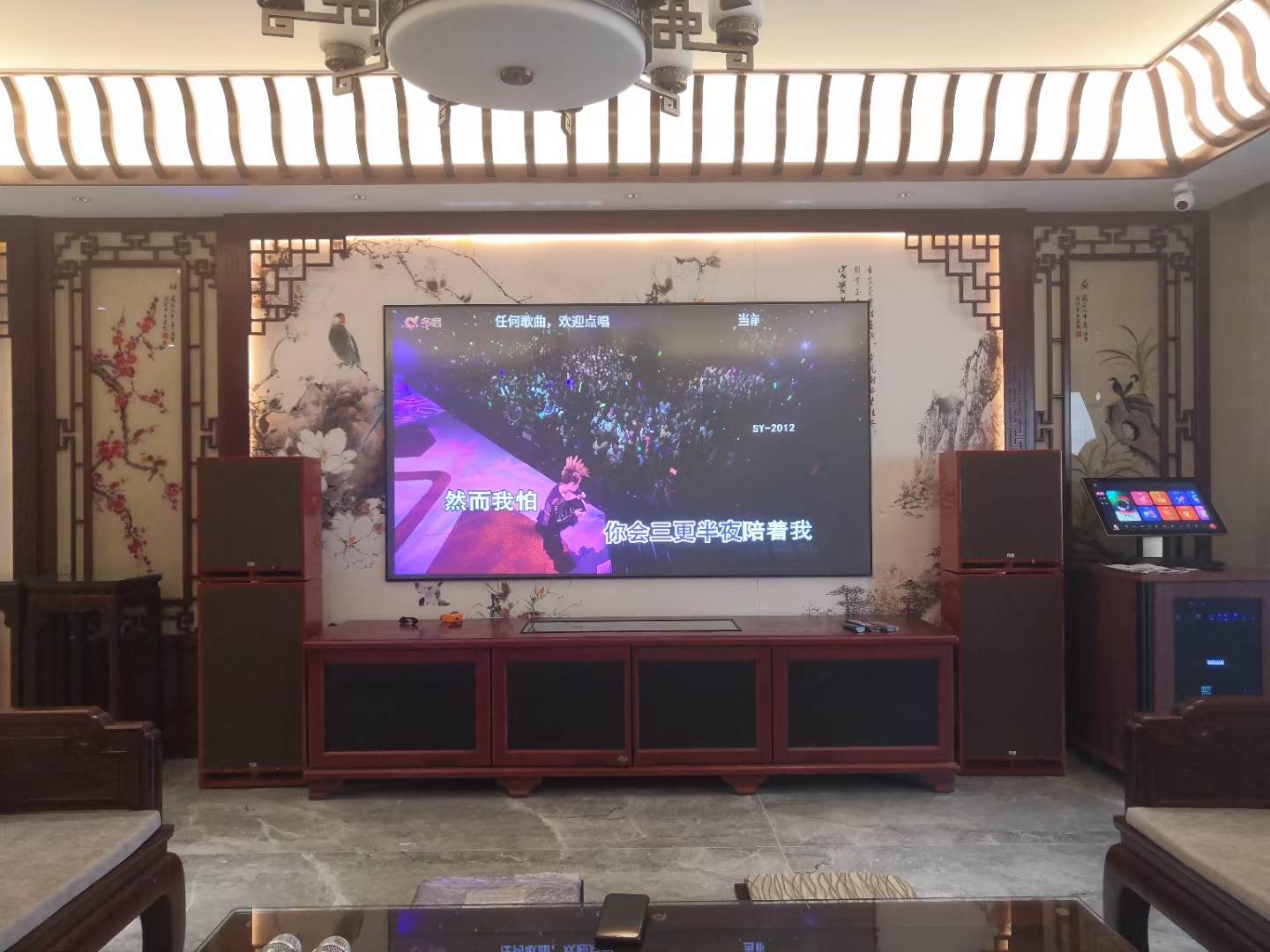 【案例分享｜大平层客厅影院】江苏连云港碧桂园小区大平层客厅影院（Golilly品牌C系列5.2系统）